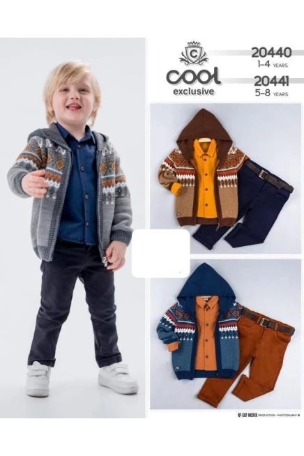 5-8 YEAR TODDLER PANT SUIT WITH CARDIGAN