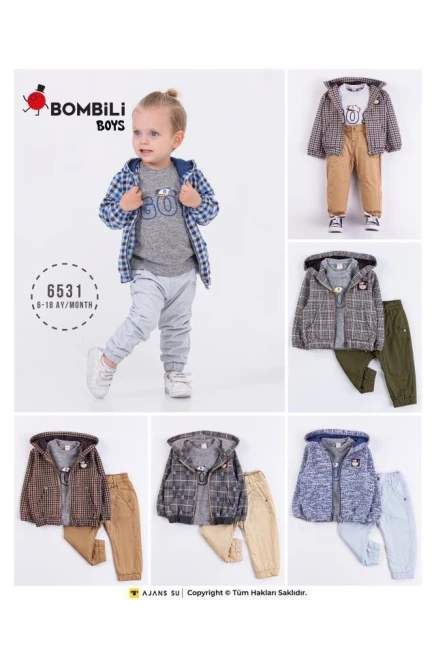 6-18 MONTH Boy PANT SUIT  WITH RAINCOAT