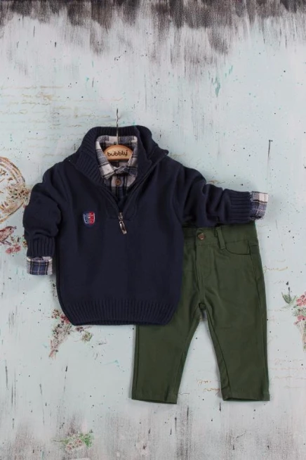 6-24 شهر  قياس أشهر بدله تريكو مع سروال