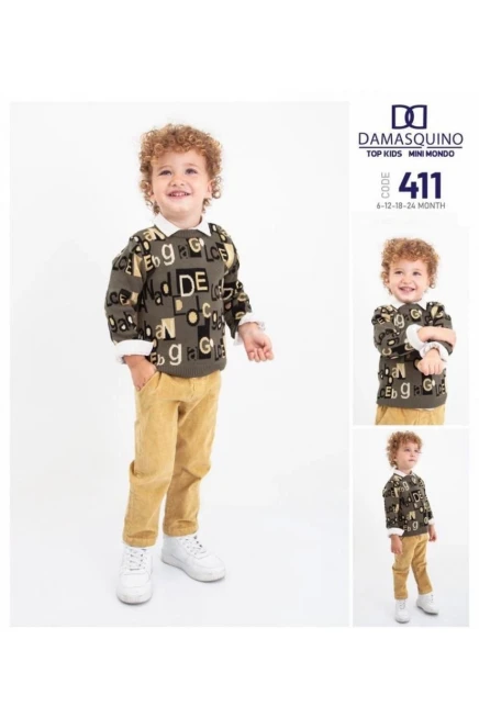 6-24 месяц мальчик Свитер брюки костюм