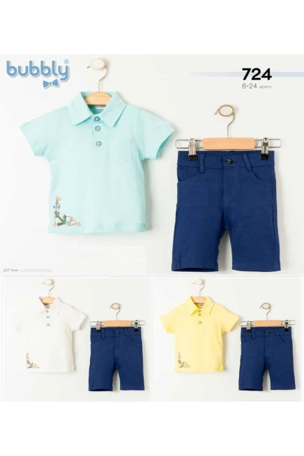 6-24 MONTH Boy SHORTS SET WITH T-SHIRT