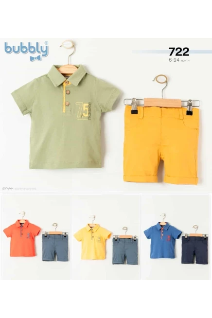 6-24 MONTH Boy SHORTS SET WITH T-SHIRT