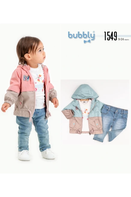 6-24 месяц девочка  костюм дождевик с брюками