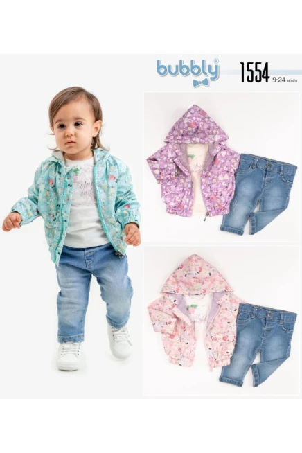 6-24 месяц девочка  костюм дождевик с брюками