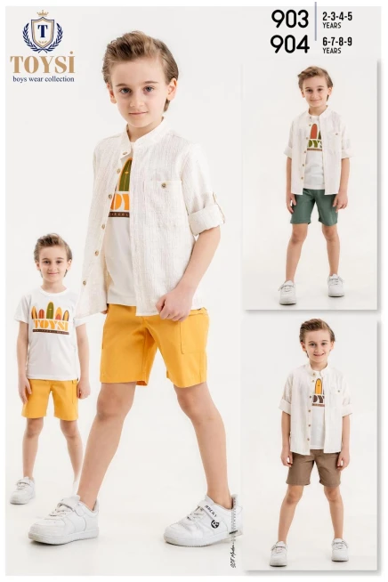 6-9 سنة صبي بدله قميص مع شورت