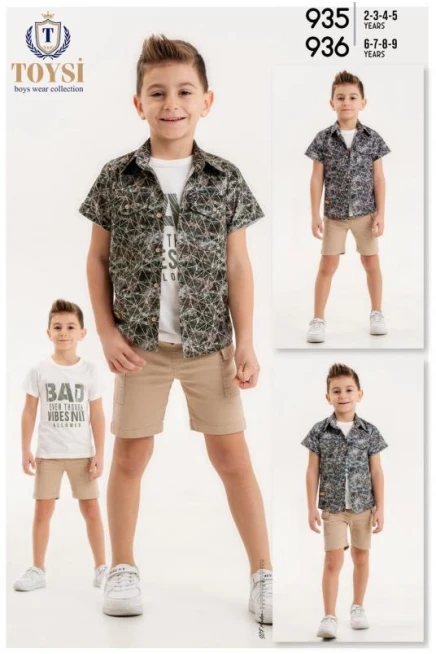 6-9 ГОДА мальчик Рубашка шорты костюм