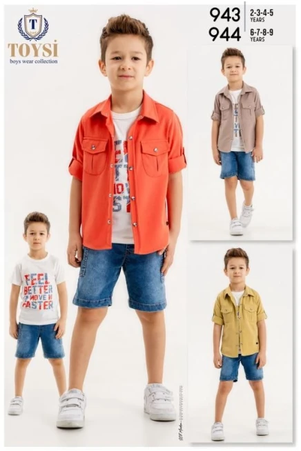 6-9 YEAR Boy SHORTS SET WITH SHIRT