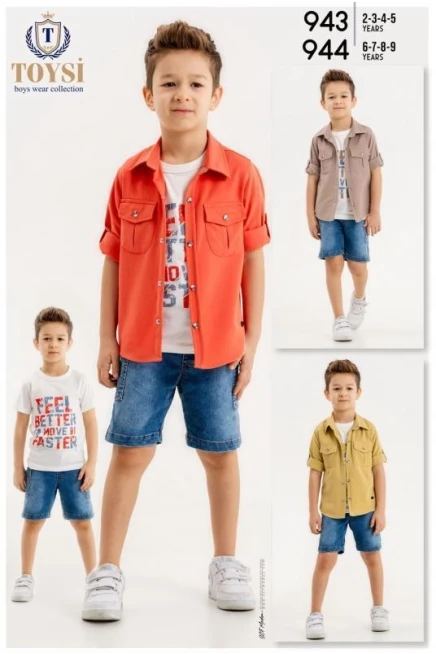 6-9 YEAR Boy SHORTS SET WITH SHIRT