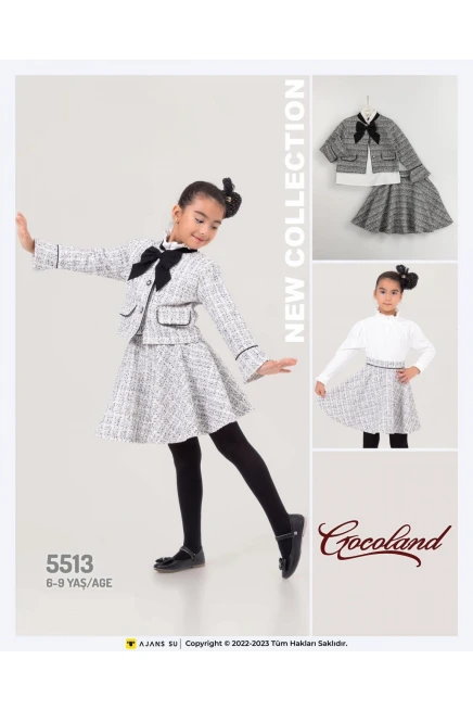 6-9 YEAR Girl SKIRT SET WITH JACKET