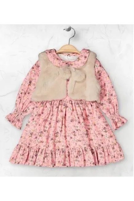 9-24 MONTH BABY DRESS WITH VEST