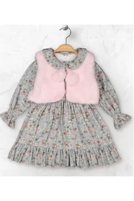 9-24 MONTH BABY DRESS WITH VEST