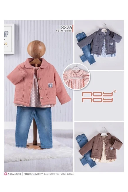 9-24 месяц девочка Костюм с пиджаком и брюками