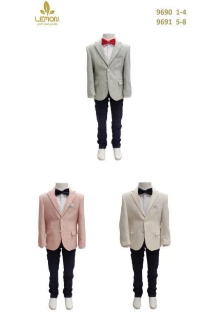 Papyonlu Gömlekli Ceket Pantolon Takım