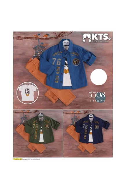 Pant Suit With Shirt&T-Shirt