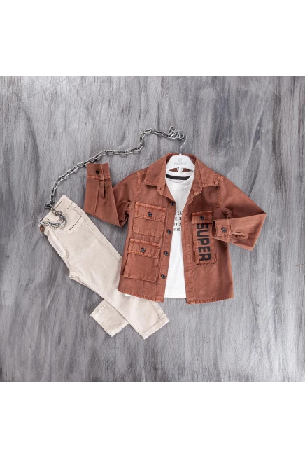 1-4 سنة صبي بدله تيشرت مع سروال