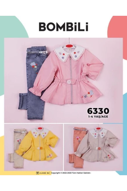 Nakişli Trençkot Nakişli Pantolon Takim