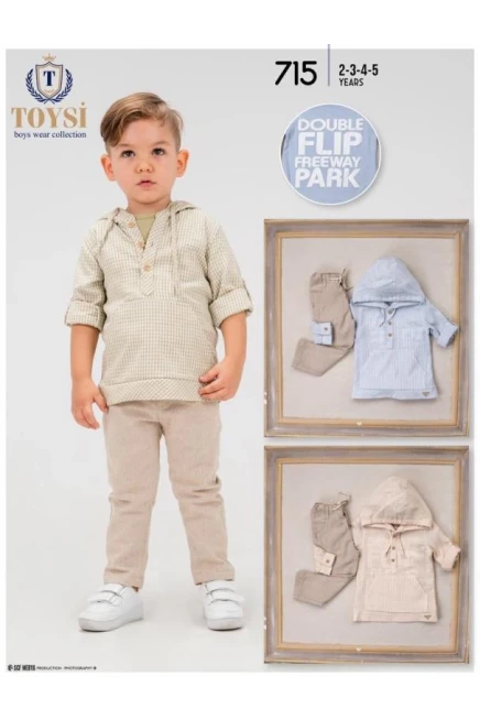 2-5 YEAR Boy PANT SET WITH BLOUSE