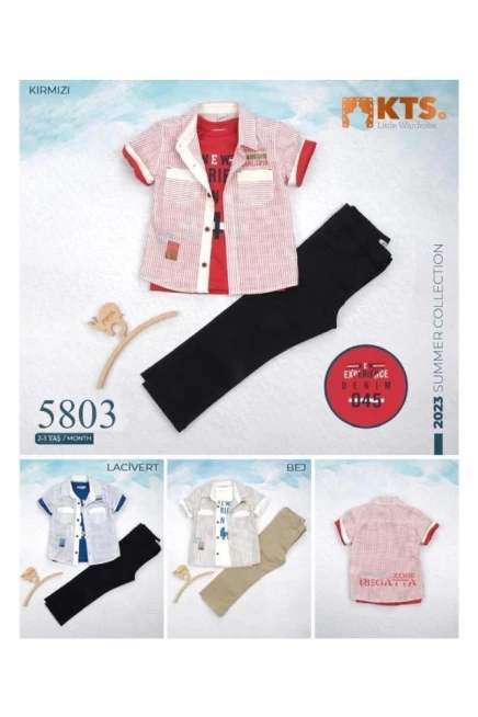 2-5 سنة صبي بدله تيشرت مع سروال