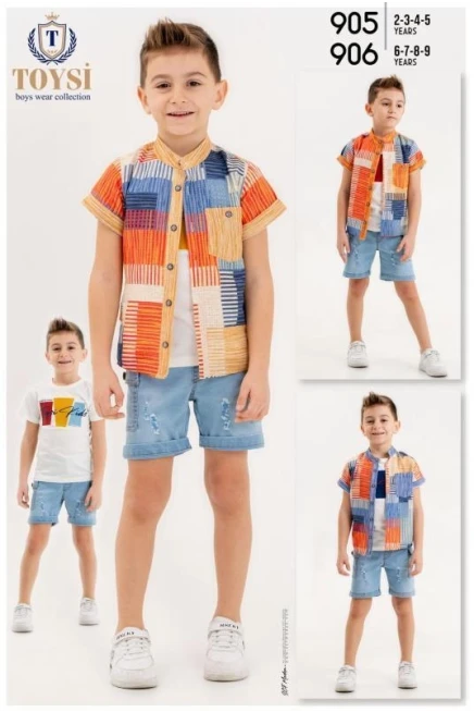 2-5 YEAR Boy SHORTS SET WITH SHIRT