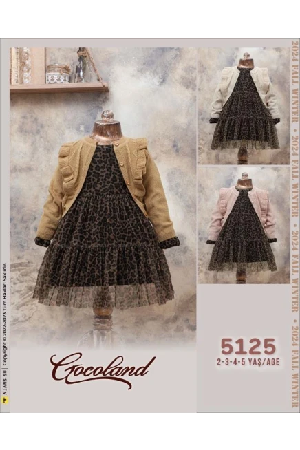 2-5 سنة فتاة فستان كارديجان