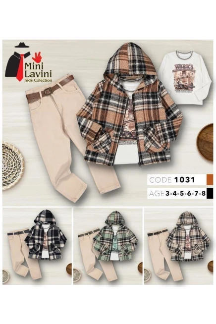 3-8 سنة صبي بدله ستره مع سروال