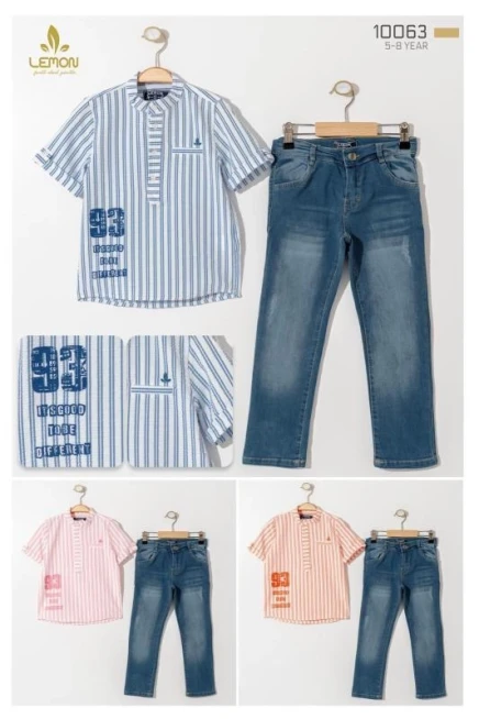 5-8 YEAR Boy SHORTS SET WITH SHIRT