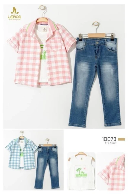 5-8 ГОДА мальчик Рубашка шорты костюм