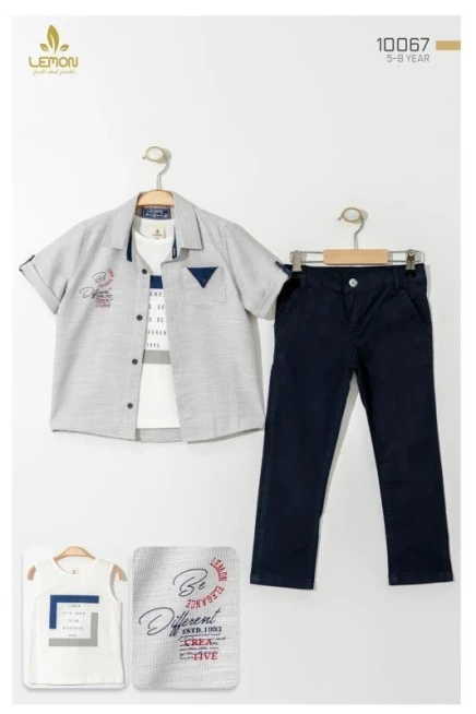 5-8 سنة صبي بدله قميص مع شورت