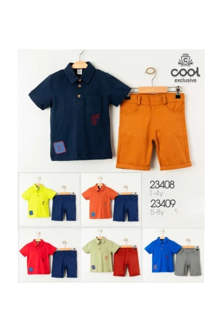 5-8 YEAR Boy SHORTS SET WITH T-SHIRT