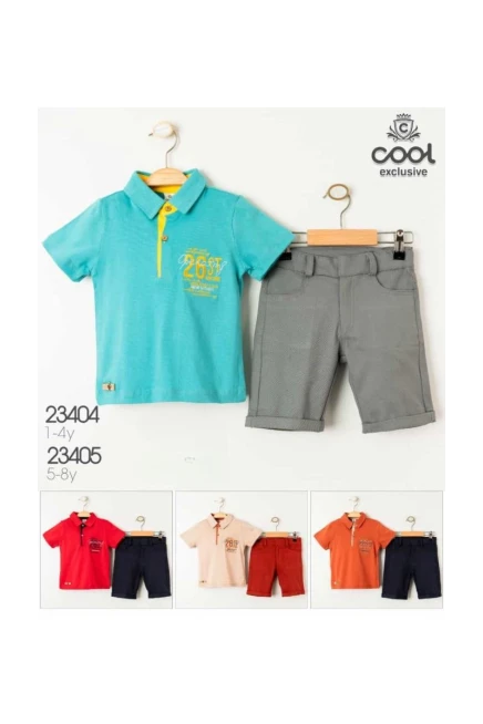 5-8 YEAR Boy SHORTS SET WITH T-SHIRT