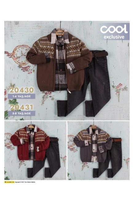 5-8 YEAR TODDLER PANT SUIT WITH CARDIGAN