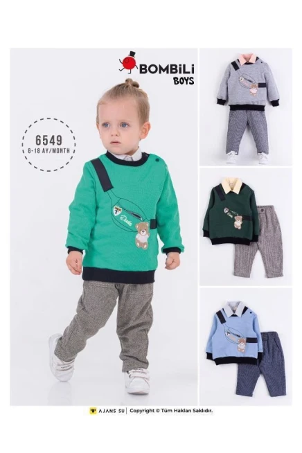 6-18 MONTH Boy PANT SUIT WITH SWEATSHIRT