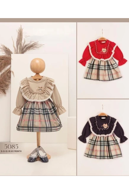 6-18 شهر فتاة  فستان بي بي