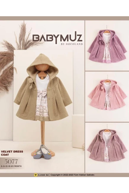 6-18 месяц девочка Платье куртка