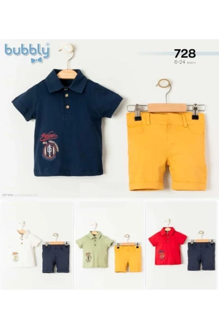 6-24 MONTH Boy SHORTS SET WITH T-SHIRT