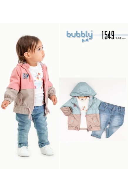 6-24 месяц девочка  костюм дождевик с брюками