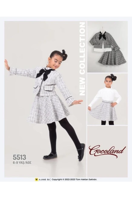 6-9 YEAR Girl SKIRT SET WITH JACKET