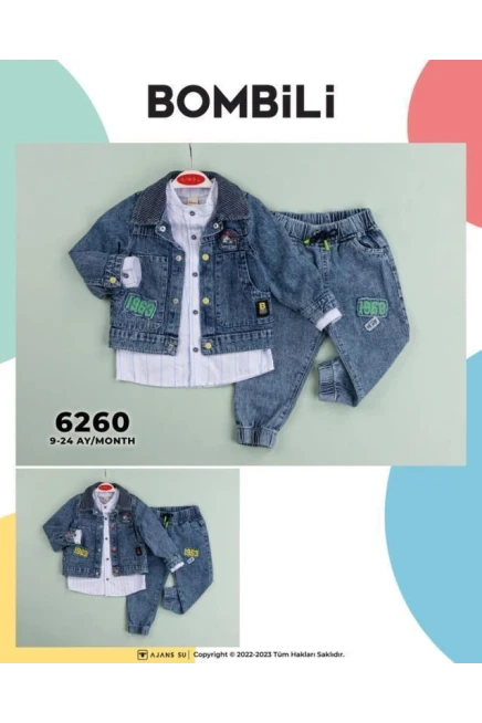 Hakim Yaka Gömlek Kot Mont Pantolon Takim