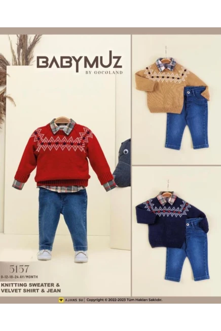 9-24 месяц мальчик Свитер брюки костюм