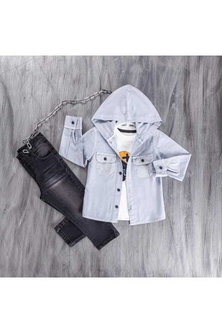 9-24 MONTH Boy PANT SUIT WITH SHIRT&T-SHIRT