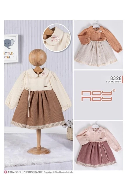 9-24 شهر فتاة  فستان بي بي