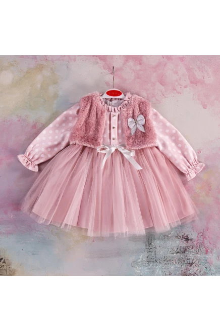 Bolerolu Tül Elbise