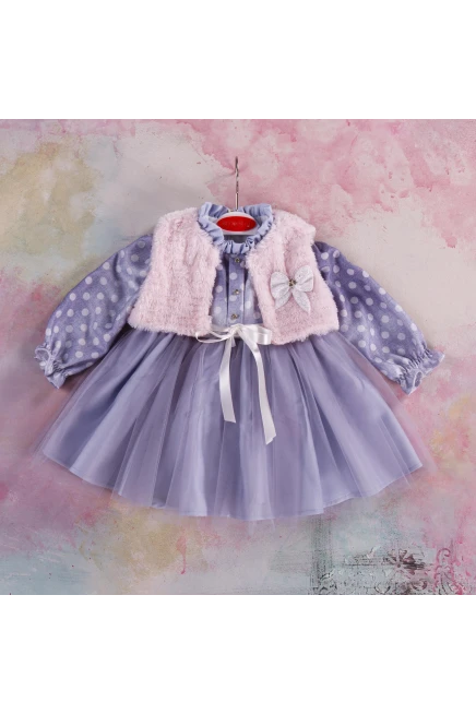 Bolerolu Tül Elbise