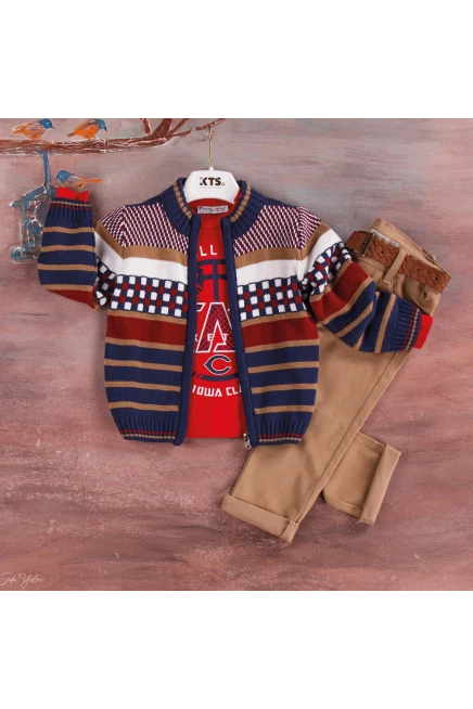 ستره كارديجان مع سروال