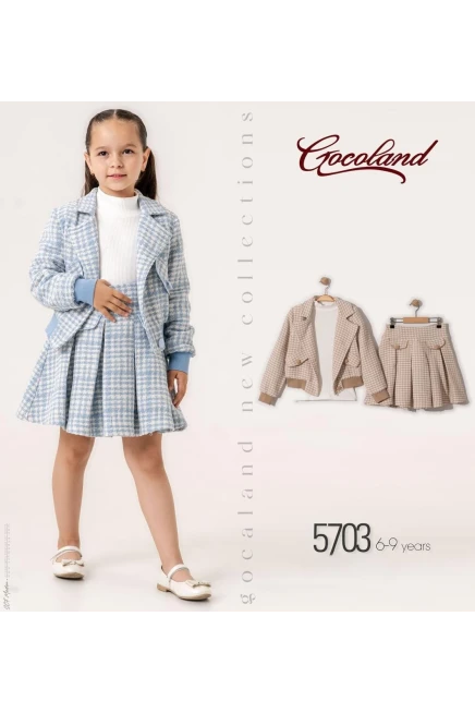 6-9 ГОДА девочка  пиджак с юбкой комплект