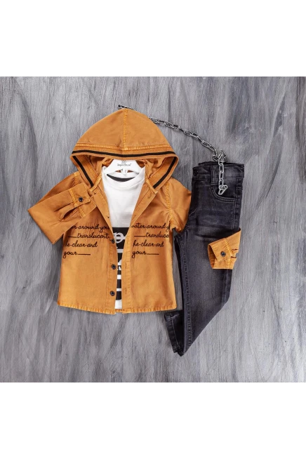 5-8 سنة صبي بدله تيشرت مع سروال