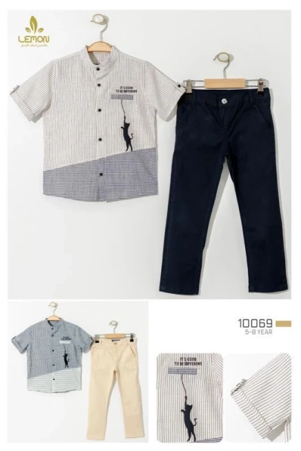 5-8 سنة صبي بدله قميص مع شورت