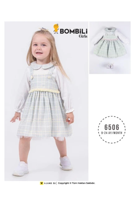 9-24 شهر فتاة  فستان بي بي