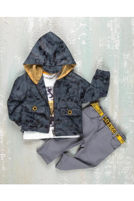 Kamuflaj Mevsimlik Spor Ceket Pantolon Takim