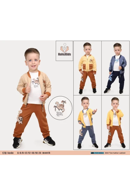 Cepli Ceket Sweatshırtlu Eşofman Takım